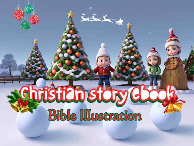 Write and draw children christian christmas bible story book kdp