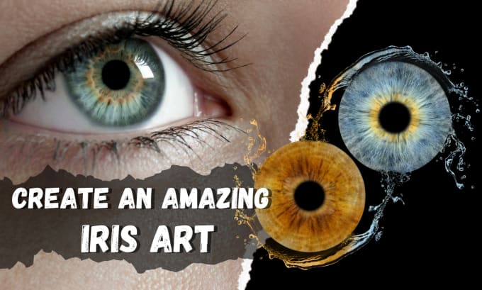 create an amazing unique iris art for you