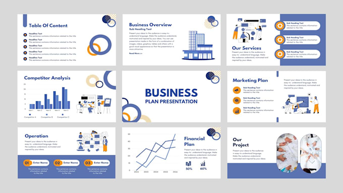 design investor pitch decks, business proposals in powerpoint, prezi
