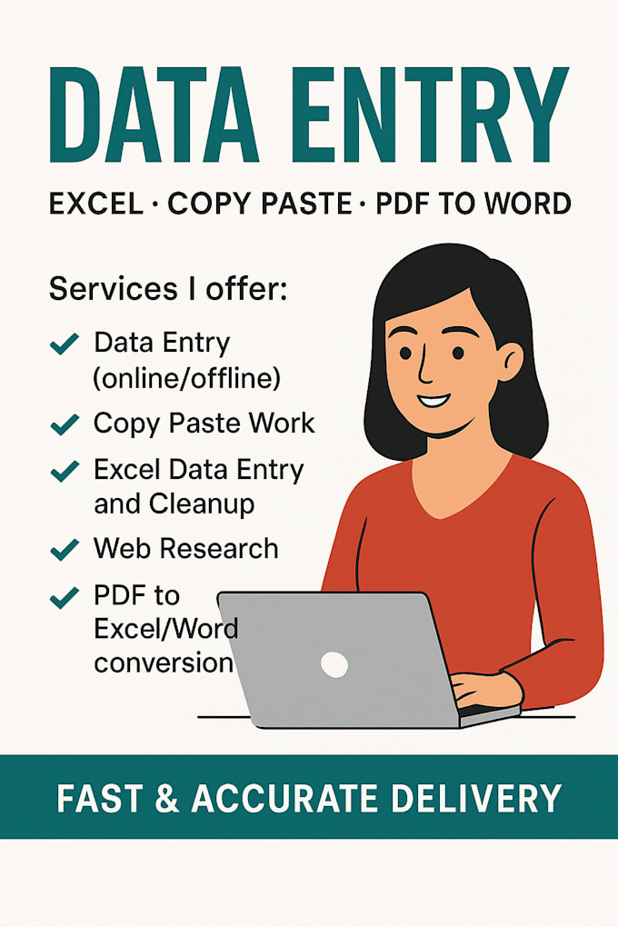 do accurate data entry, copy paste, and web research