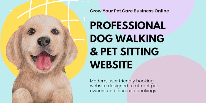 built professional dog walking pet sitter booking website