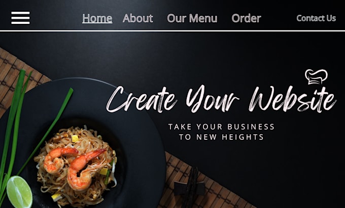 create restaurant website or restaurant website development