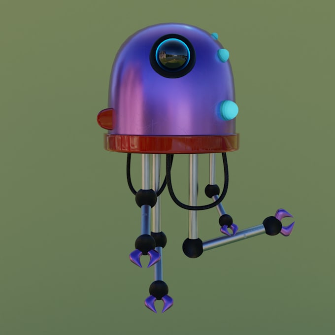design a 3d character model and render for you in blender