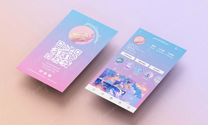 design an eyecatching instagram business card to boost your online presence