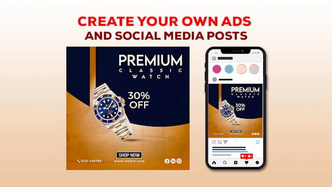 design ad creative, posts, web graphics, black friday, and banner ads