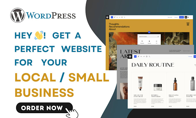 develop small or local business wordpress website