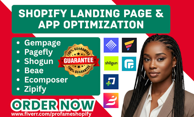 setup shopify landing page builder gempage pagefly shogun beae ecomposer zipify
