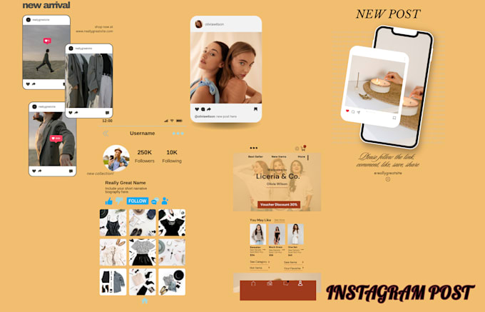 Create stunning instagram post, reels, and editable template by ...