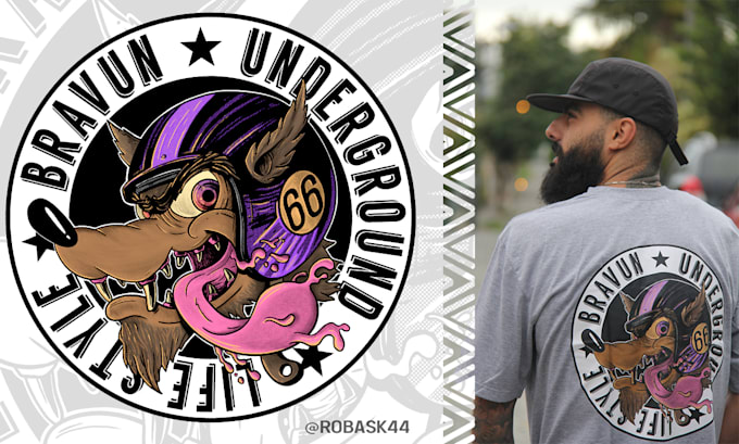 create t shirt design with a custom illustration