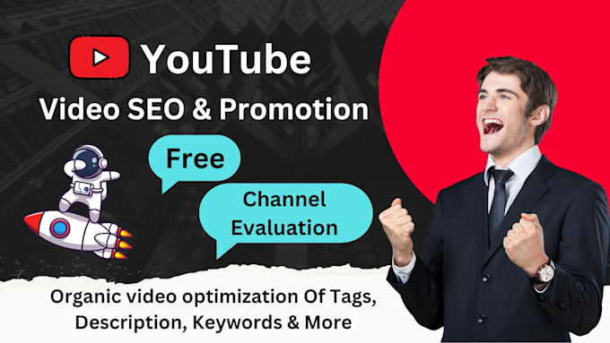 do best youtube seo and promotion with powerful backlinks and video ranking