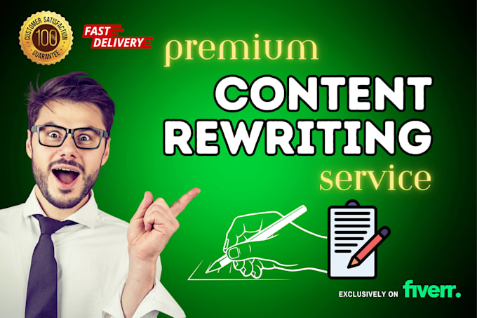 professionally rewrite, edit, and proofread any document