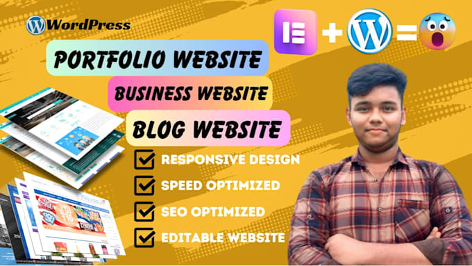 Create wordpress personal portfolio website by Itzsaikat10 | Fiverr