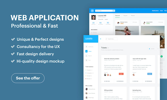 design your dashboard CRM saas web application