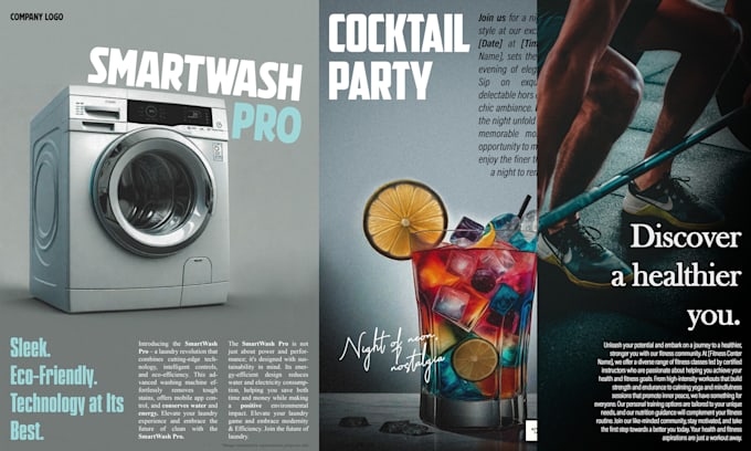 design creative 80s style retro vintage flyer or magazine ad