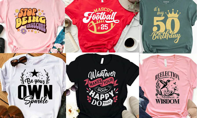 do trendy custom minimalist typography t shirt design
