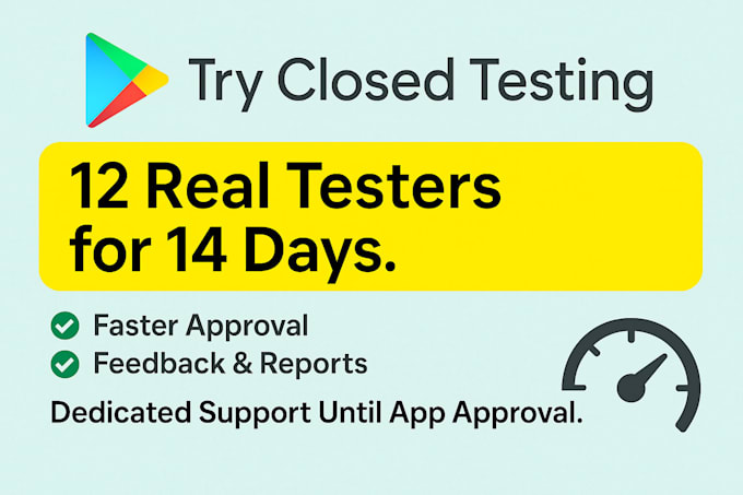 do google play closed testing with 12 testers for 14 days