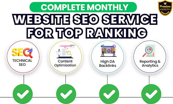 complete monthly SEO service to boost website ranking white hat optimization
