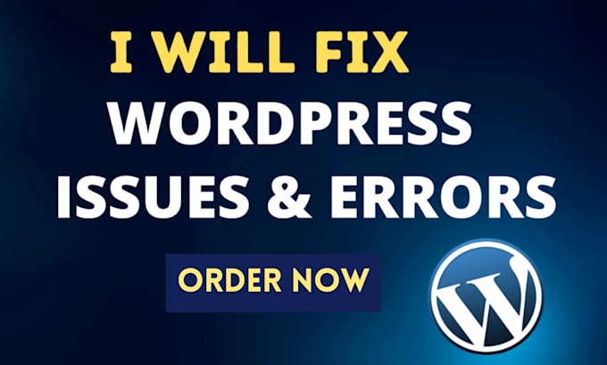 fix wordpress website issues and bugs fast