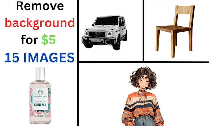 do background removal and product photo editing in 24 hours