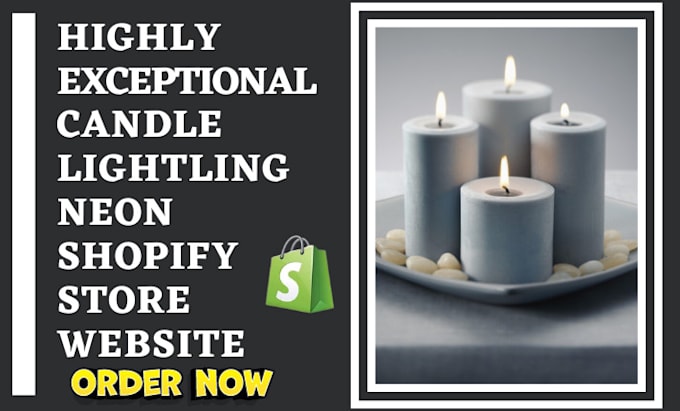 design highly exceptional candle shopify lighting store neon website