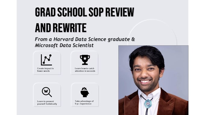 review, edit grad school application statement of purpose