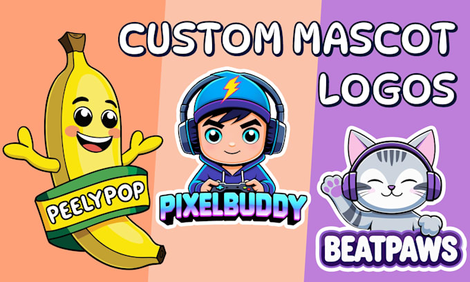 design a cartoon mascot logo, character, sticker in vector style