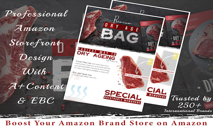 do amazon storefront design, amazon a plus design and amazon brand store design