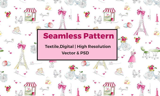 create an awesome seamless pattern for print fabric textile