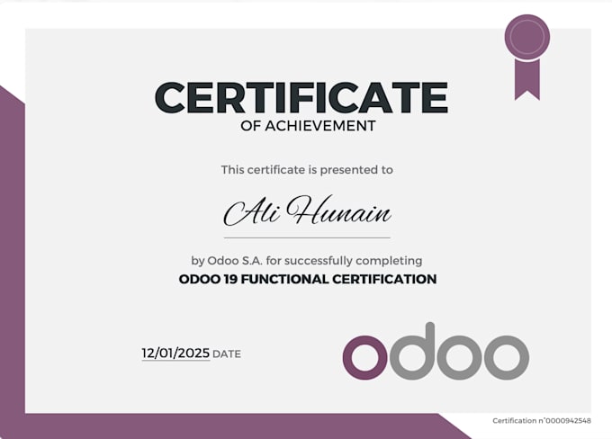 help for odoo certification and implementation