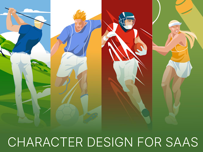 design custom flat illustrations for apps, websites and marketing