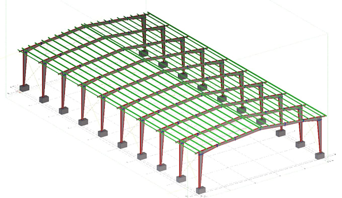 do peb, steel structure detailing in advance steel and tekla