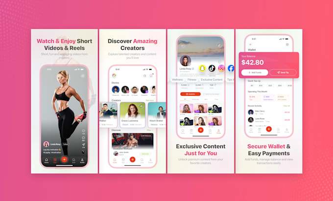 design app screenshots for app store and play store