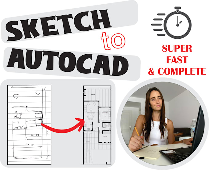 make your digital floor plans and elevation from a sketch