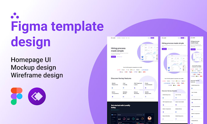 Figma template, figma website, figma mockup, startup design, figma ...