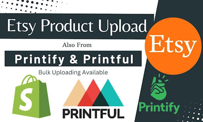 do etsy seo listing, product upload on etsy and printful