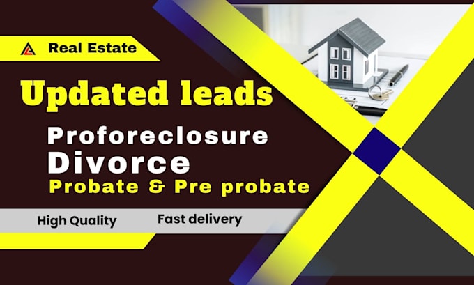 provide foreclosure and divorce, probate leads
