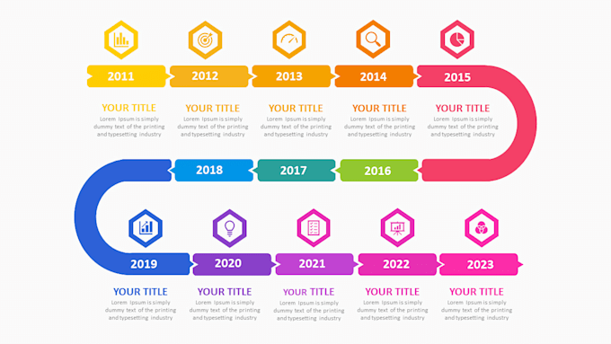 create business infographic design, timeline, roadmap