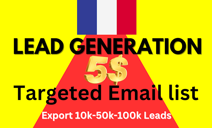 provide a high quality france b2b lead generation and email leads list