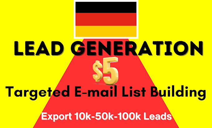 provide a high quality german email leads list building and b2b lead generation