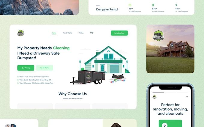 do booking koala website, cleaning service website with maidly or bookingkoala