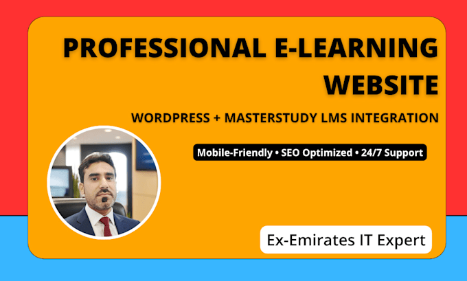 create a professional wordpress e learning website with masterstudy lms