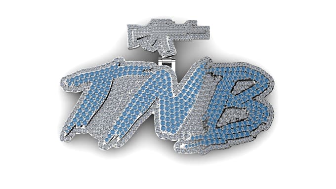 design hip hop silver pendants for printing
