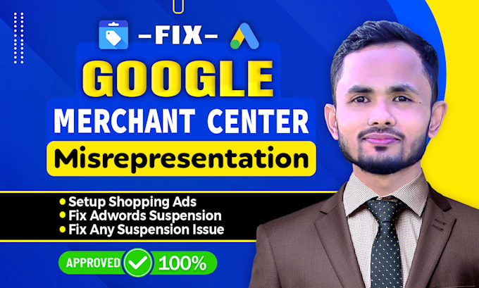 fix google merchant center misrepresentation and suspension