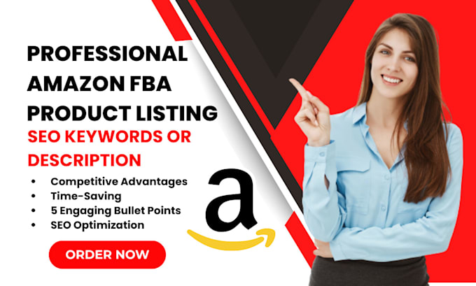 professional amazon fba product listing with SEO keywords optimization