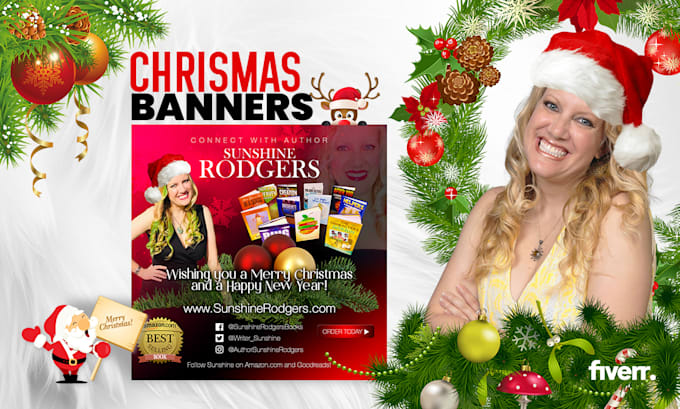 make a christmas makeover for your logo and  banner