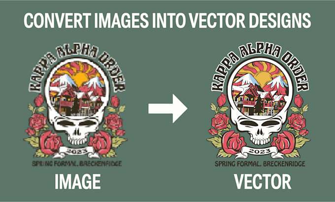 do convert anything to a high quality professional vector design