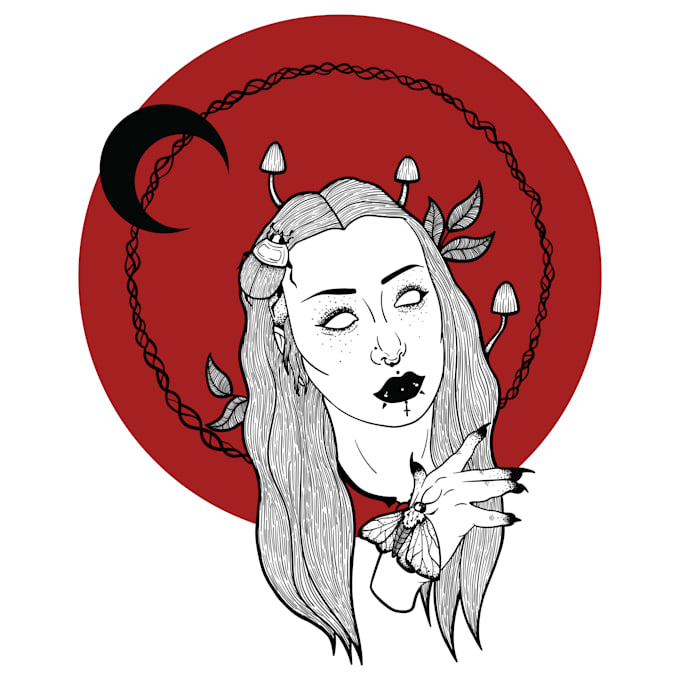 draw you a linework portrait