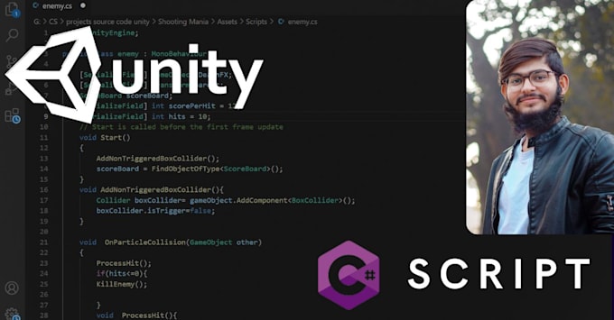 write any c sharp script for your unity project