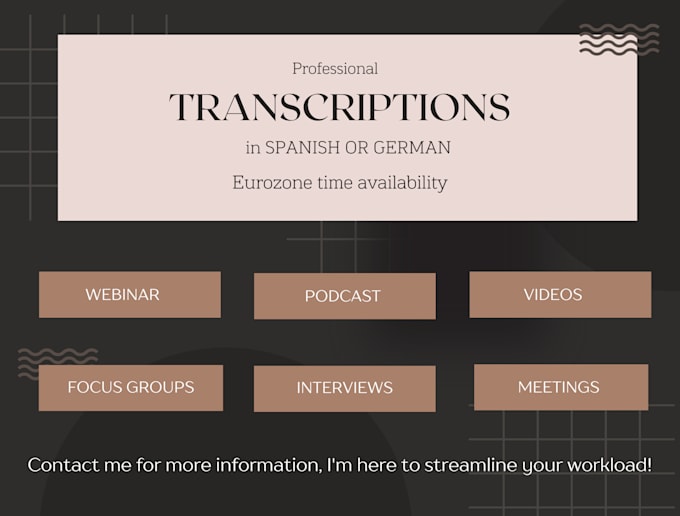 transcript your meetings, focus groups or interviews live or recorded