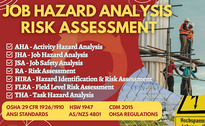 do job hazard analysis, activity hazard analysis and risk assessment